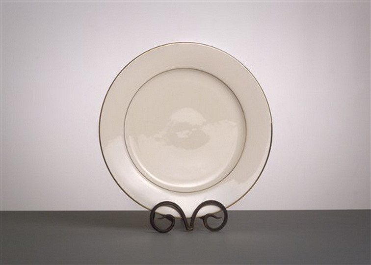 Ivory Charger With Gold Rim